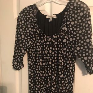 Black and white polka dot shirt
